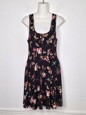 Free People Floral Dress Sz S Birds Whimsygoth Fairy Boho Sundress Vintage